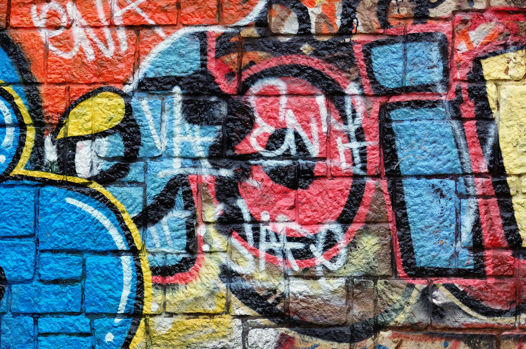 Overlapping Messy Graffiti